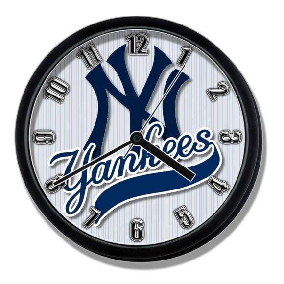 New York Yankees wall clock baseball clock NEW - Picture 1 of 4